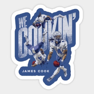 James Cook Buffalo We Cookin' Sticker